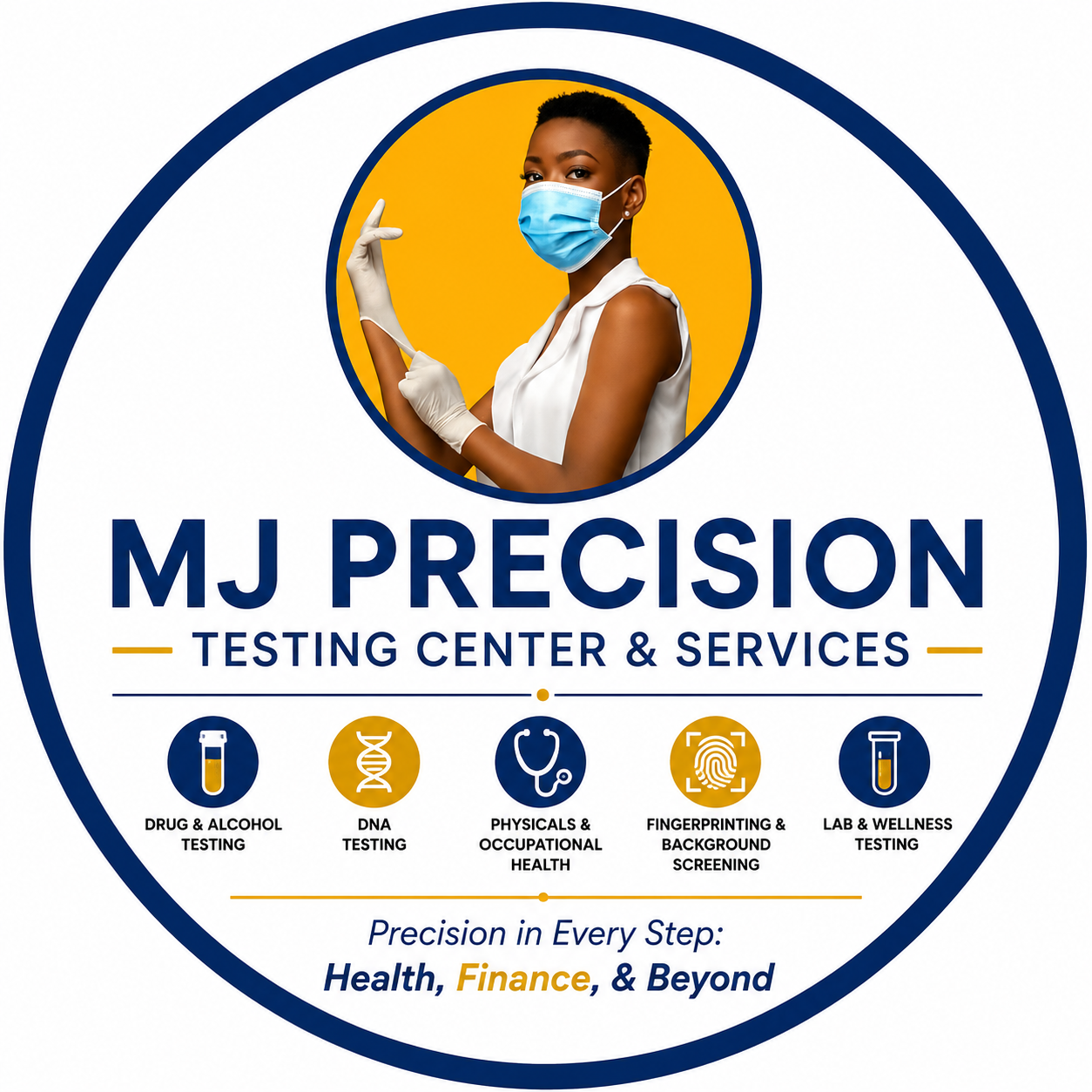 MJ PRECISION TESTING CENTER & SERVICES logo