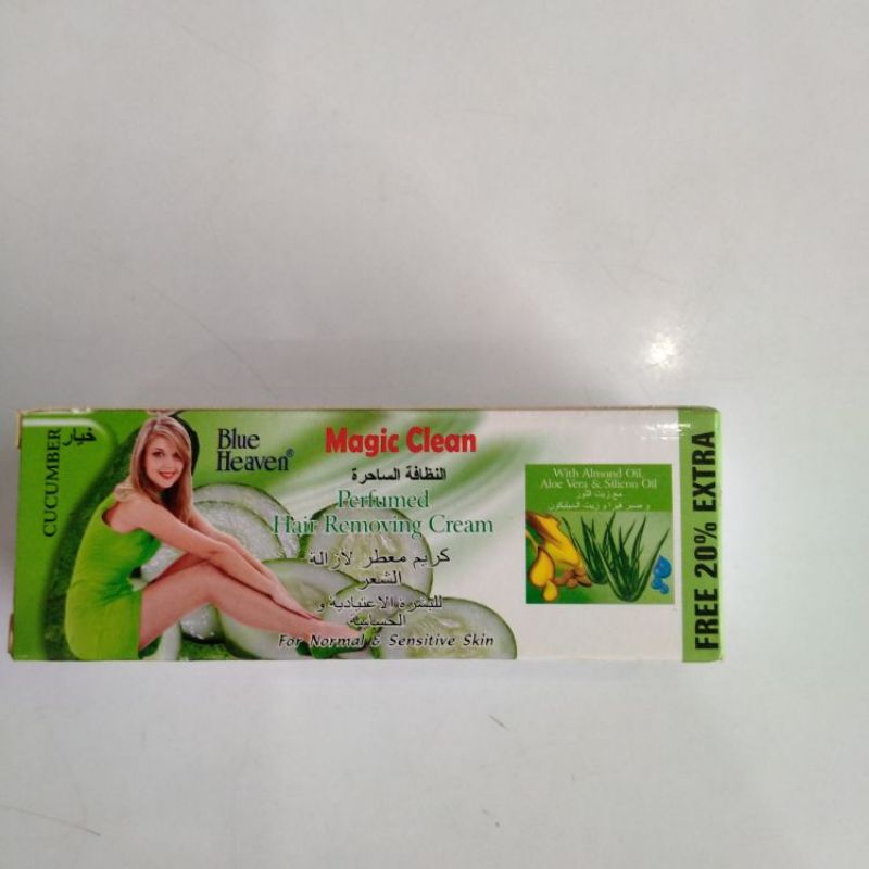 BLUE HEAVEN MAGIC CLEAN HAIR REMOVAL CREAM CUCUMBER