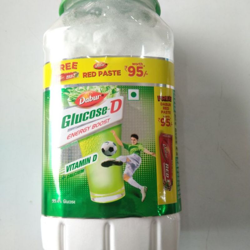 DABUR GLUCOSE-D 1 KG WITH RS- 95 RED PASTE FREE