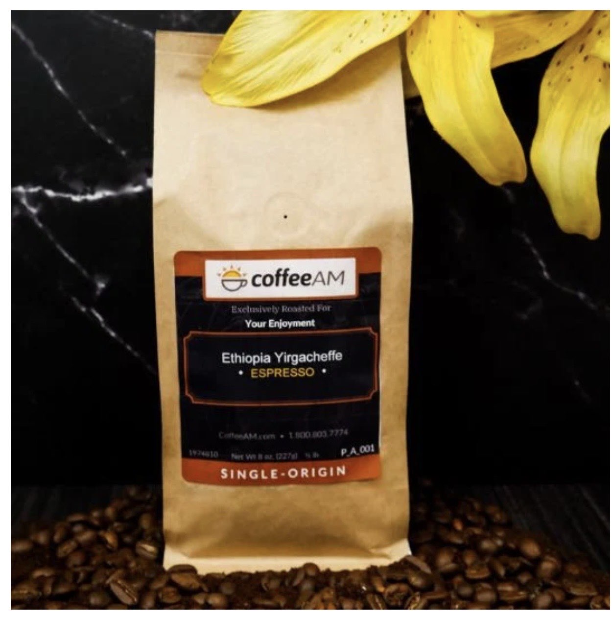 Yirgacheffe Coffee Beans - Whole Bean, 1lb
