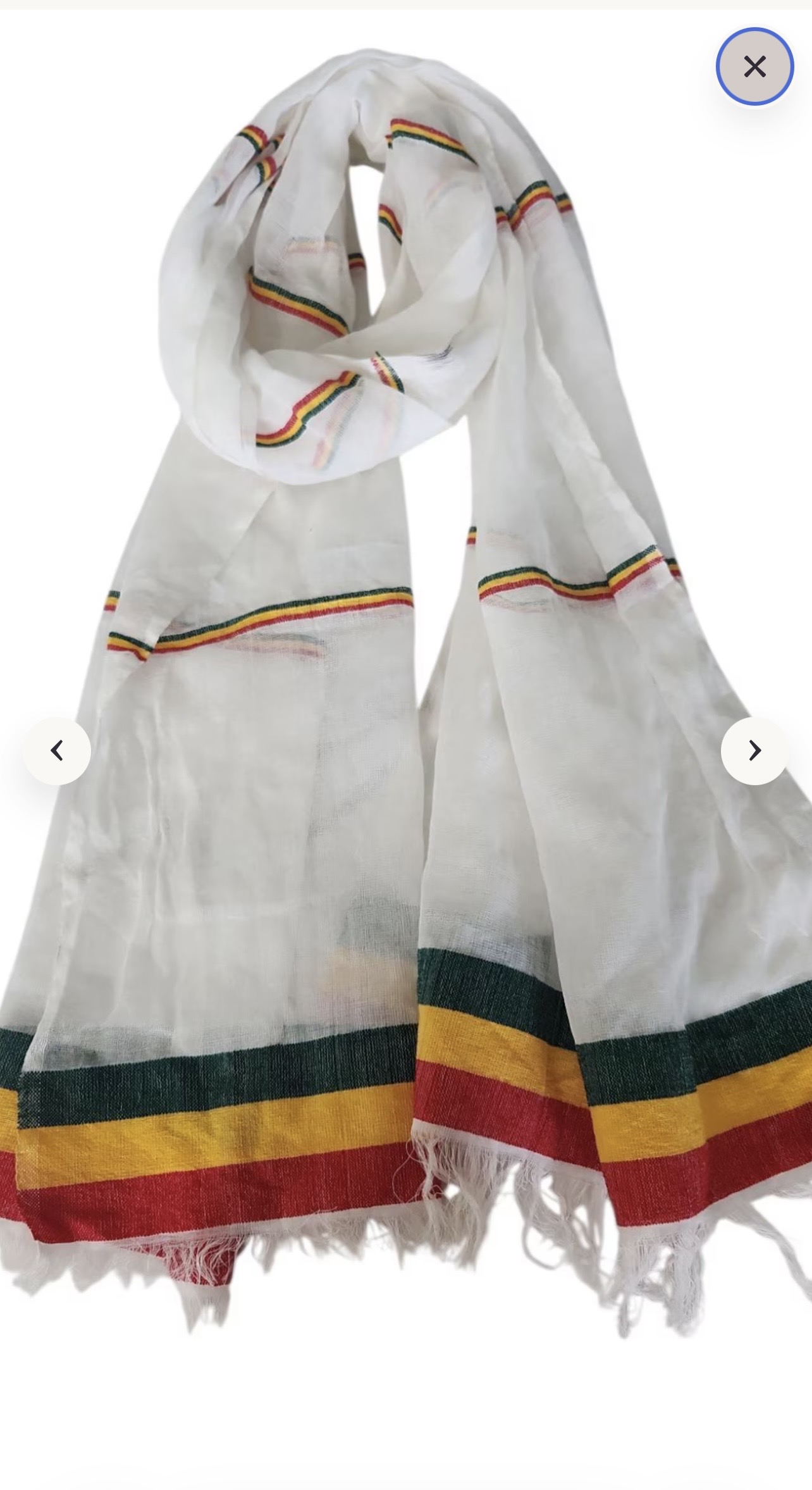Handwoven Habesha Netela Scarf