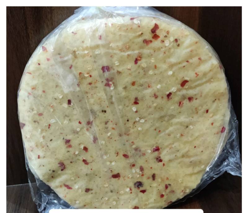 Chilli flakes potato papad