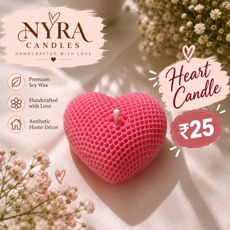 Heart candle