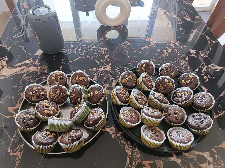 Choco Chip Walnut Muffins