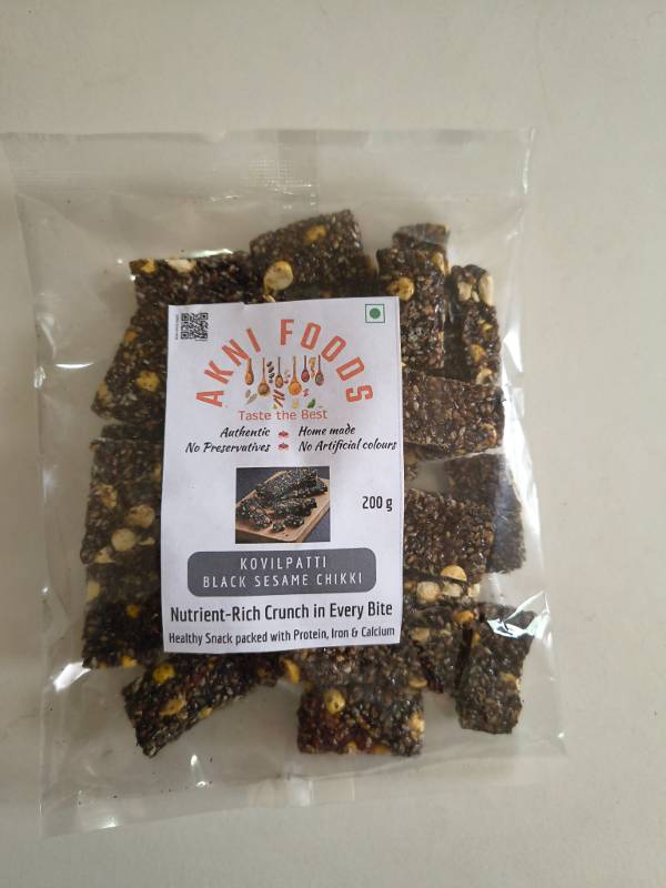 Kovilpatti Black Seasame Chikki - 200g