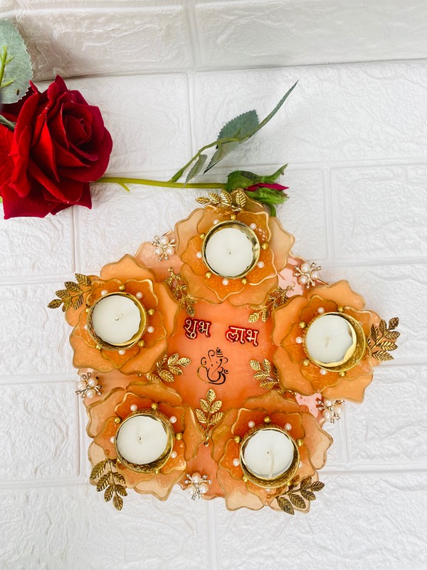 Tea light platter