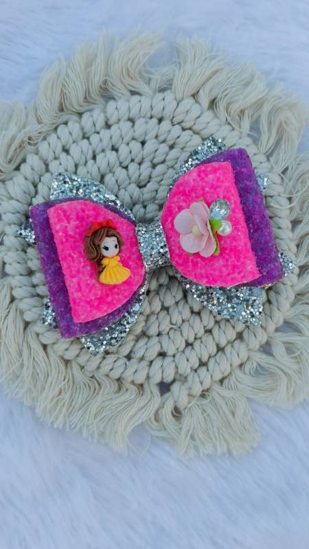 Barbie Glitter Bow Hairclip