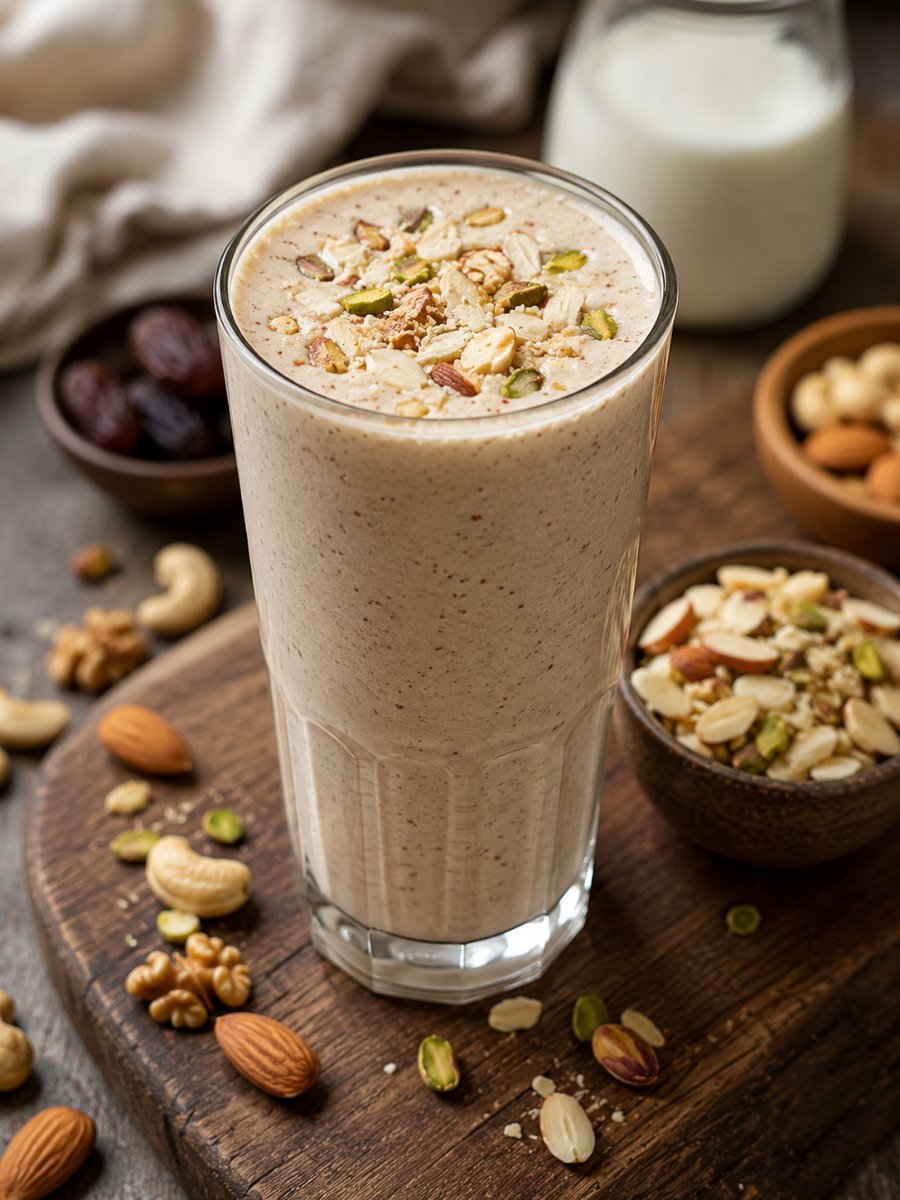 HOMEMADE DRY FRUIT MILKSHAKE