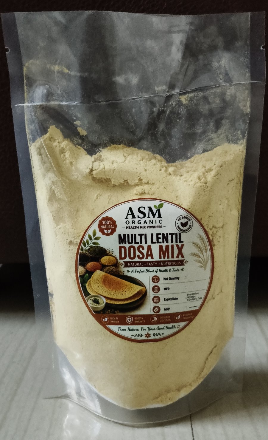 Multi lentil dosa (adai dosa mixes)