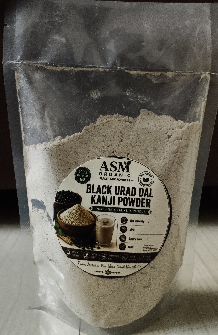 Black urad dal kanji powder ( porridge mix)