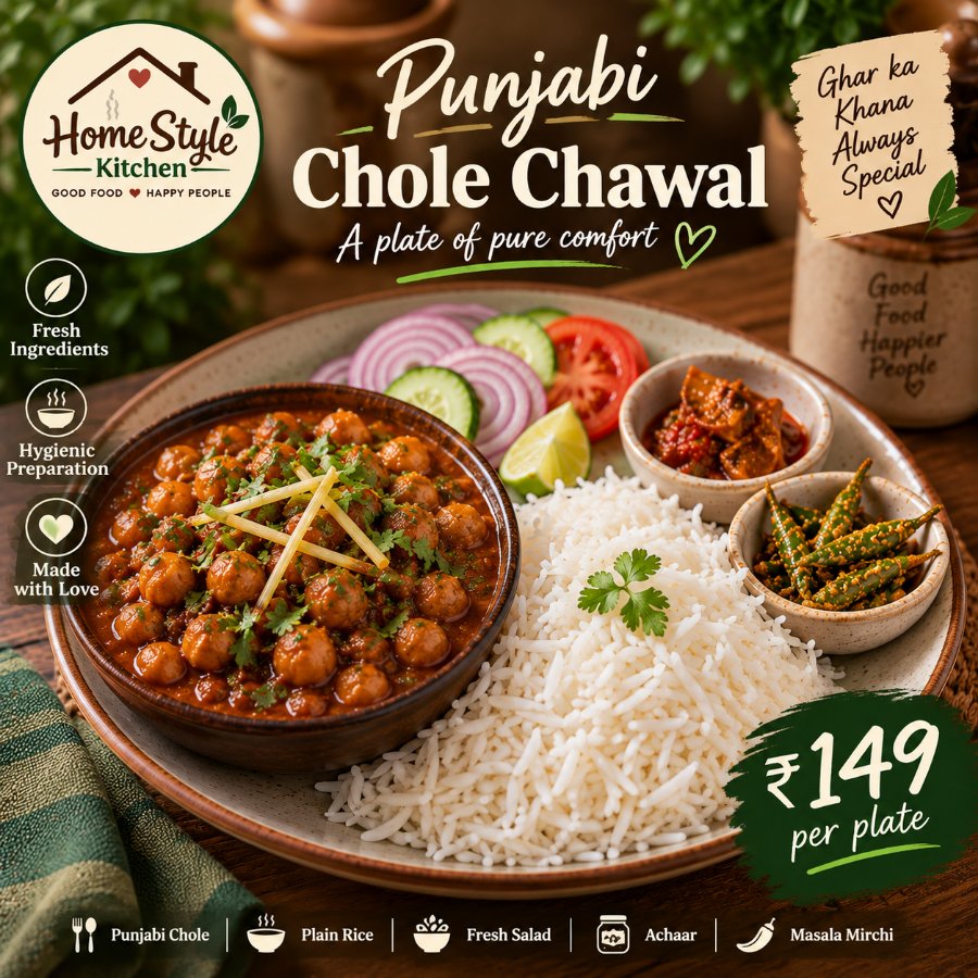 Punjabi Chole Chawal – Home Style Kitchen