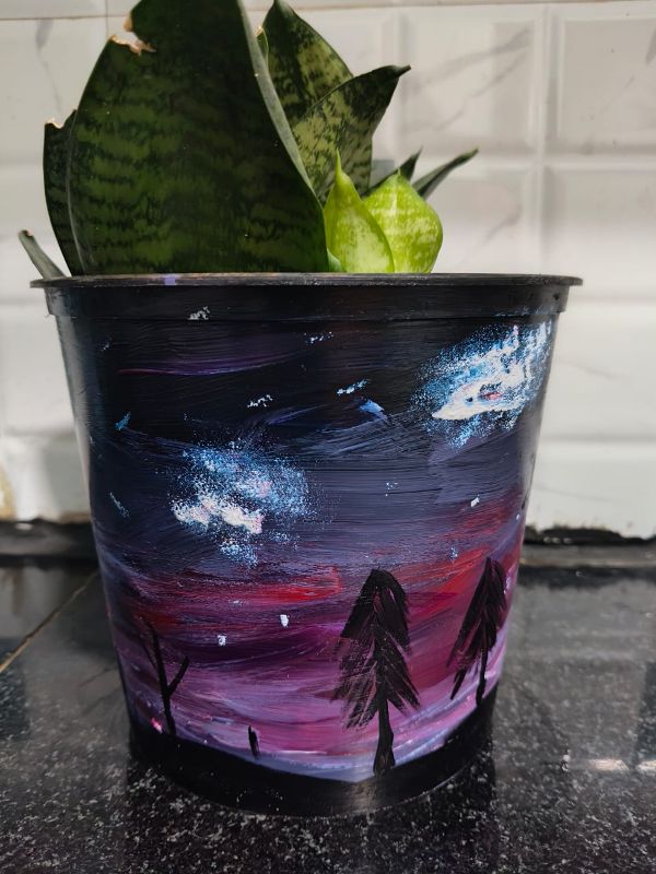 Hand crafted planter