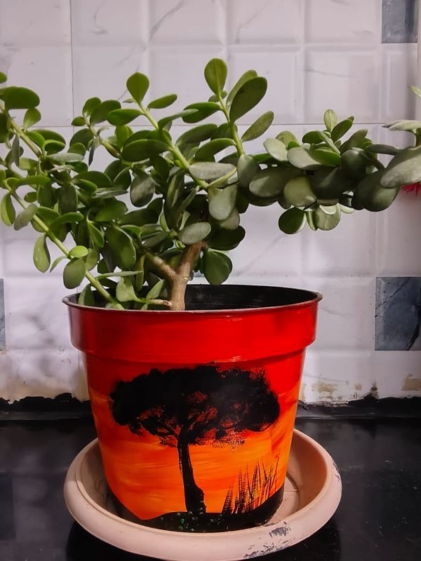 Hand crafted planter