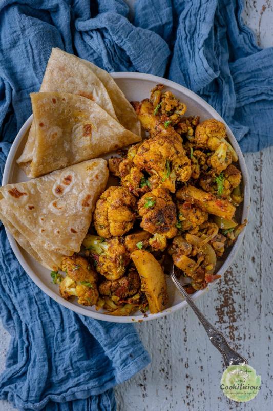 Aloo Gobhi subzi with Phulkas Combo