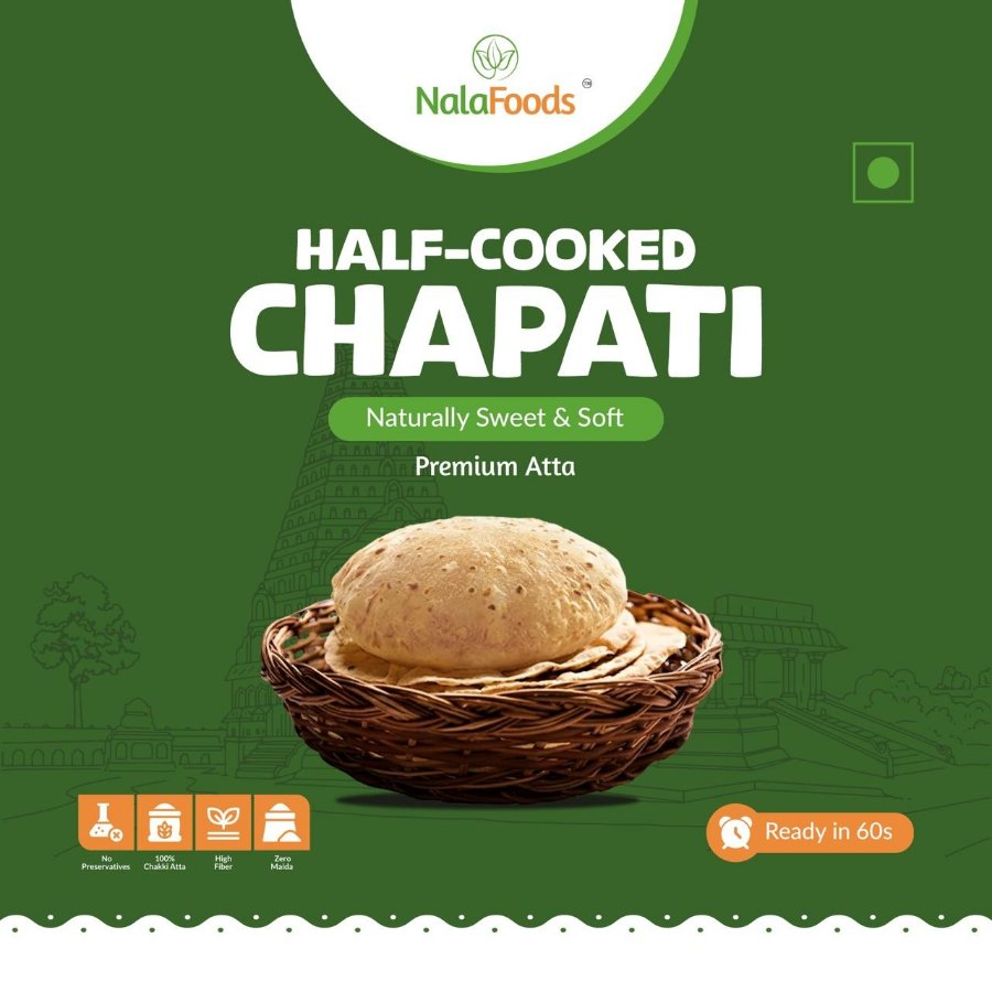 Half Cooked Chapati