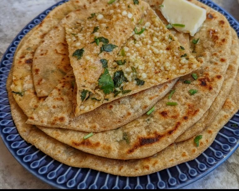 2 piece paneer paratha