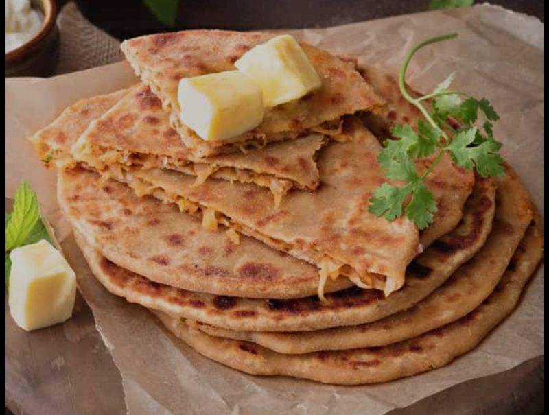 2 piece mooli paratha
