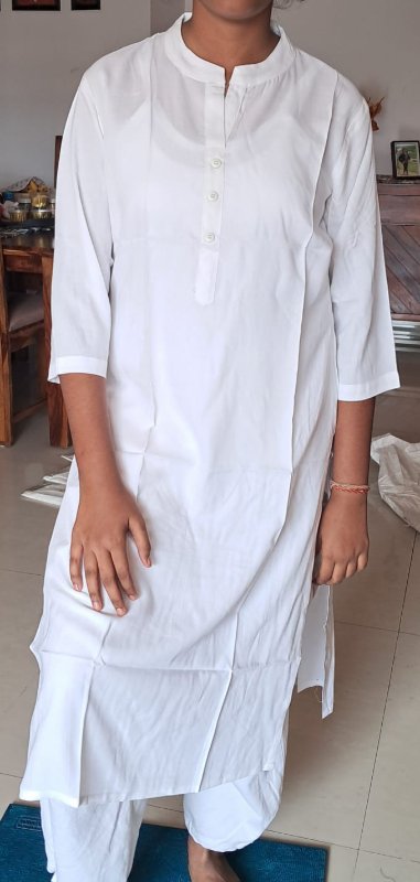 White kurta for Independence day