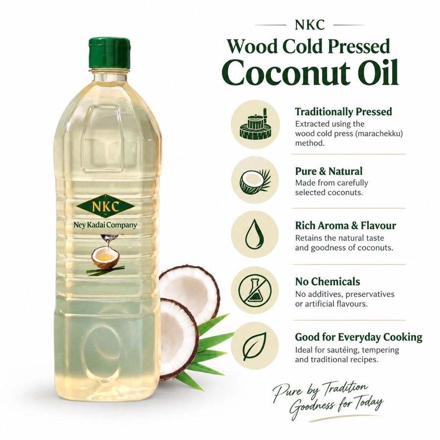 Wood cold Press Coconut oil