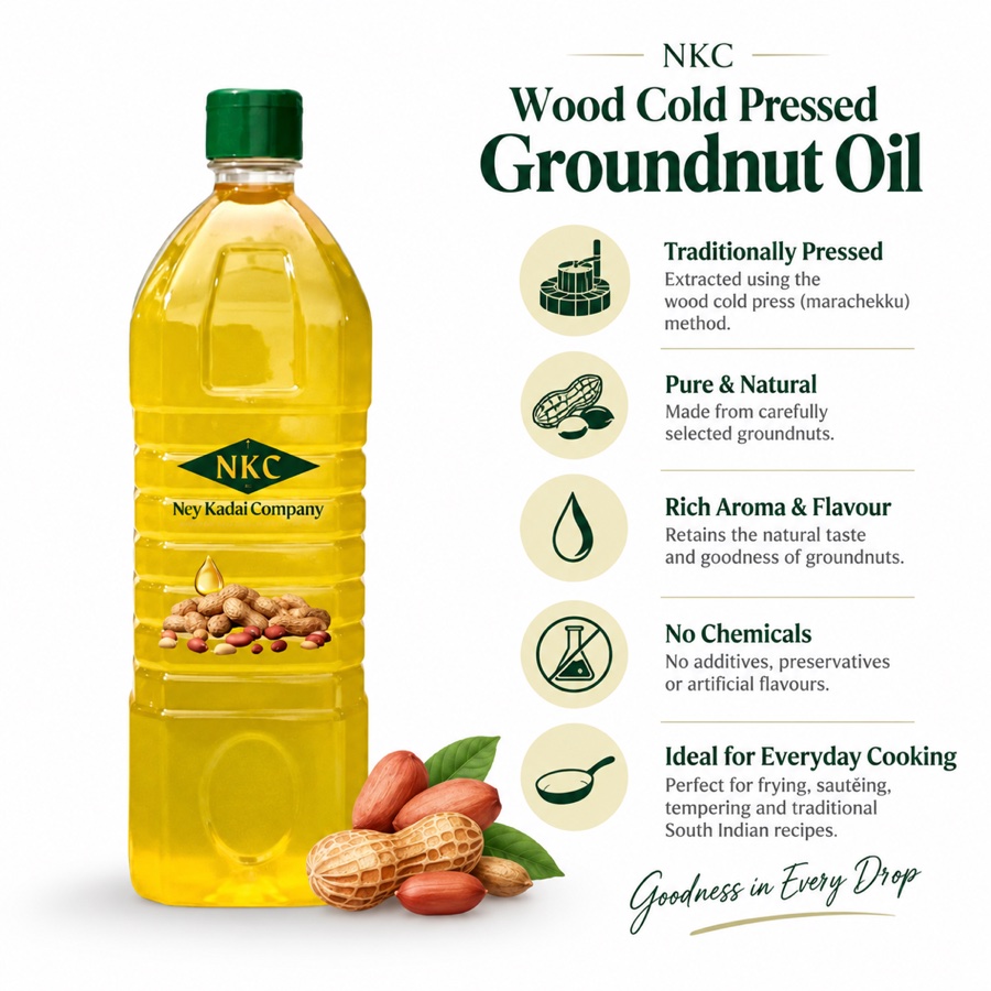 Wood Cold Press Groundnut oil