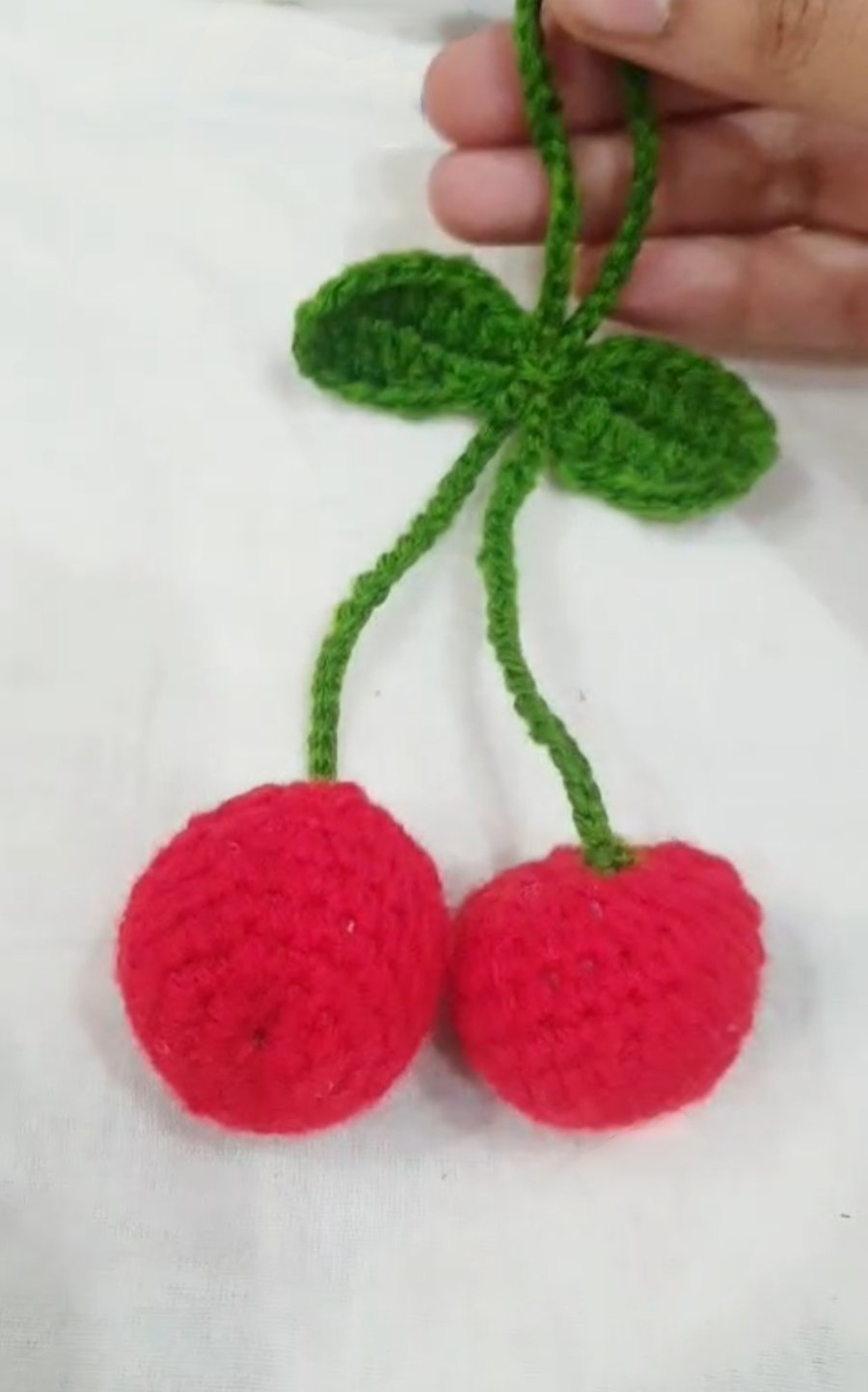 Cherry hair tie