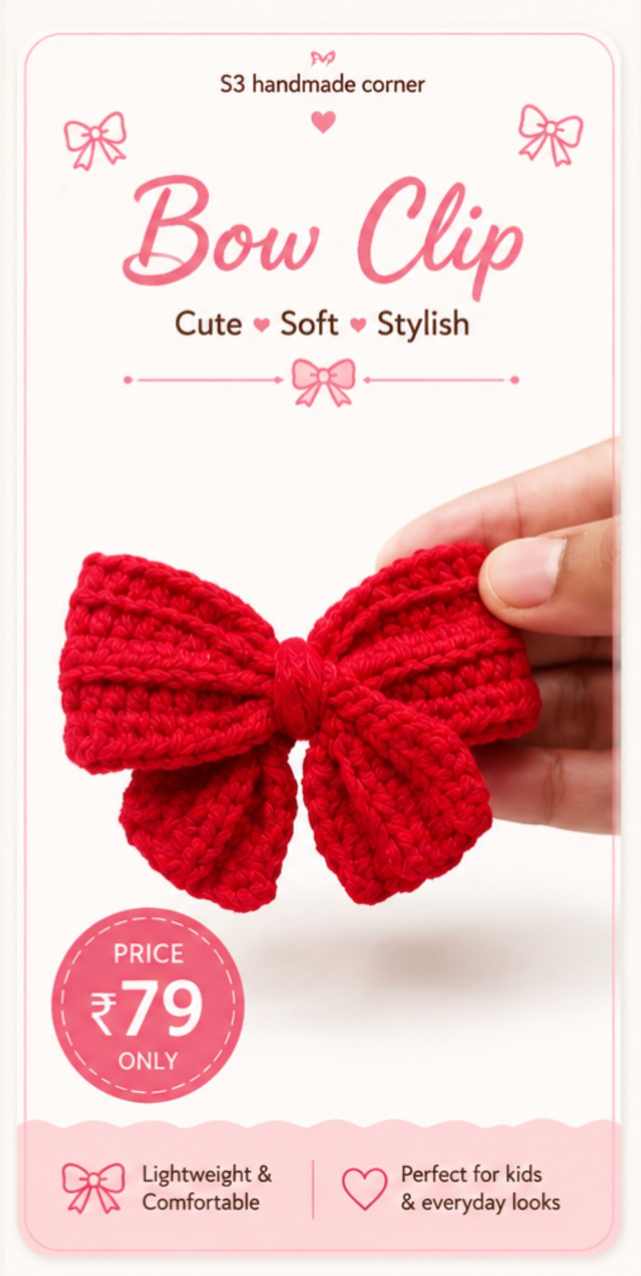 Bow hair tie