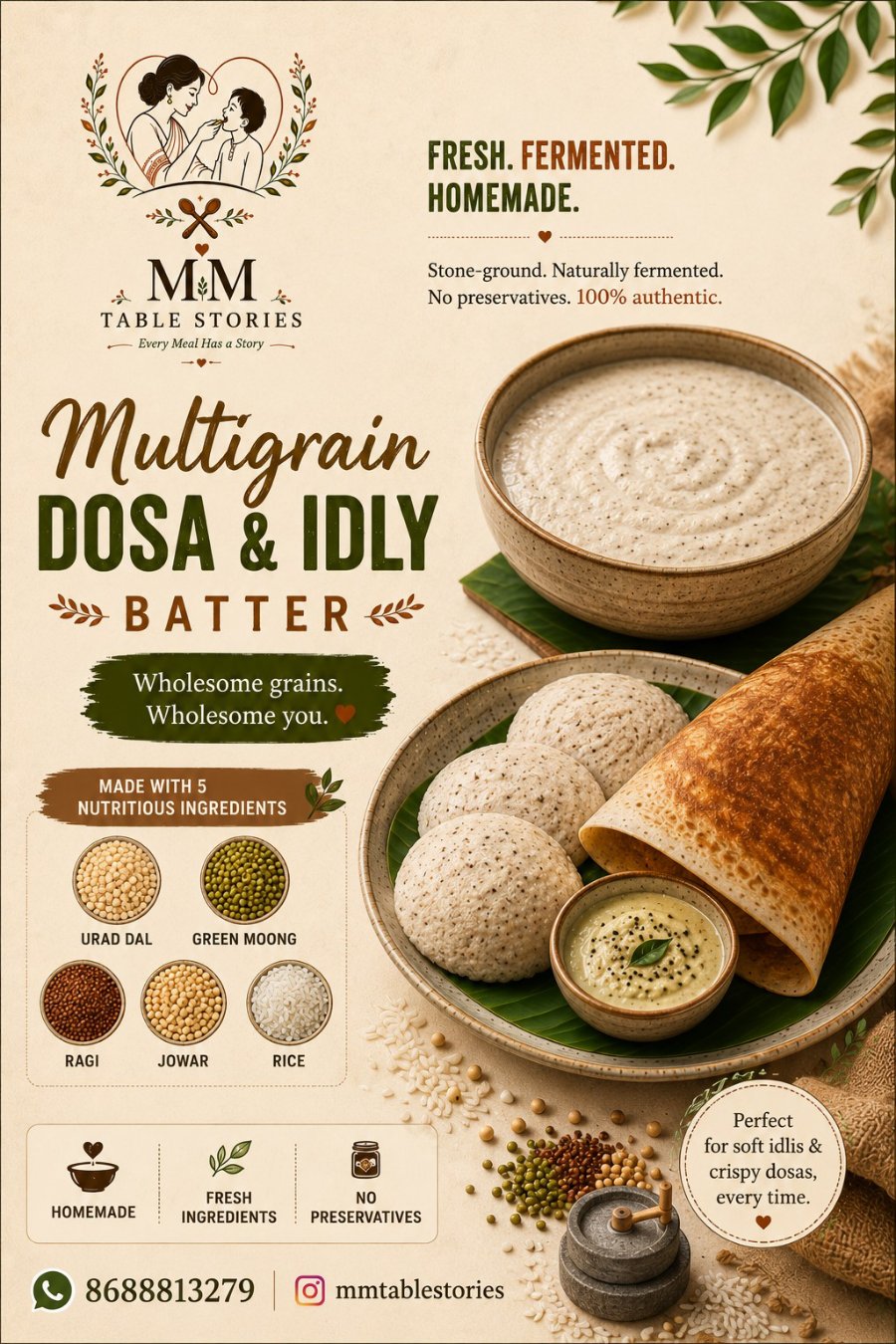 MULTI GRAIN DOSA BATTER