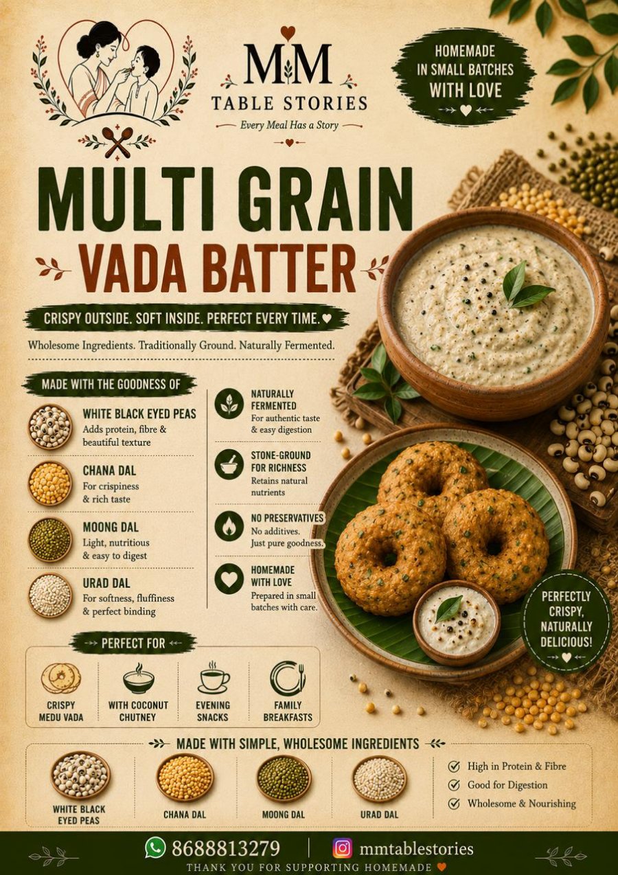 MULTI GRAIN VADA BATTER