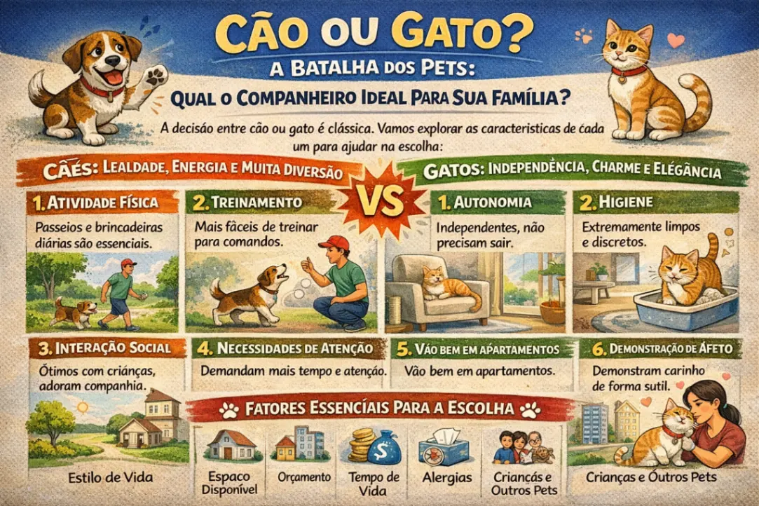 Cão ou Gato? A Batalha dos Pets: Qual o Companheir...