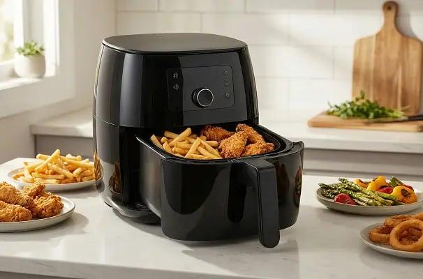 ZYRE Digital Air Fryer 1400W (Glass Window Edition) — Black