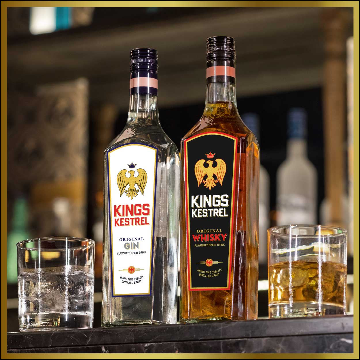 Kings Kestrel Original Gin – Classic Flavoured Spirit Drink — White