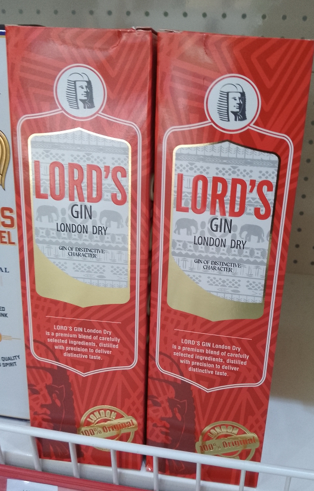 Lord's Gin London Dry – Gin of Distinctive Character — red