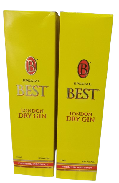Special Best London Dry Gin – Premium Spirit 750ml — Yellow