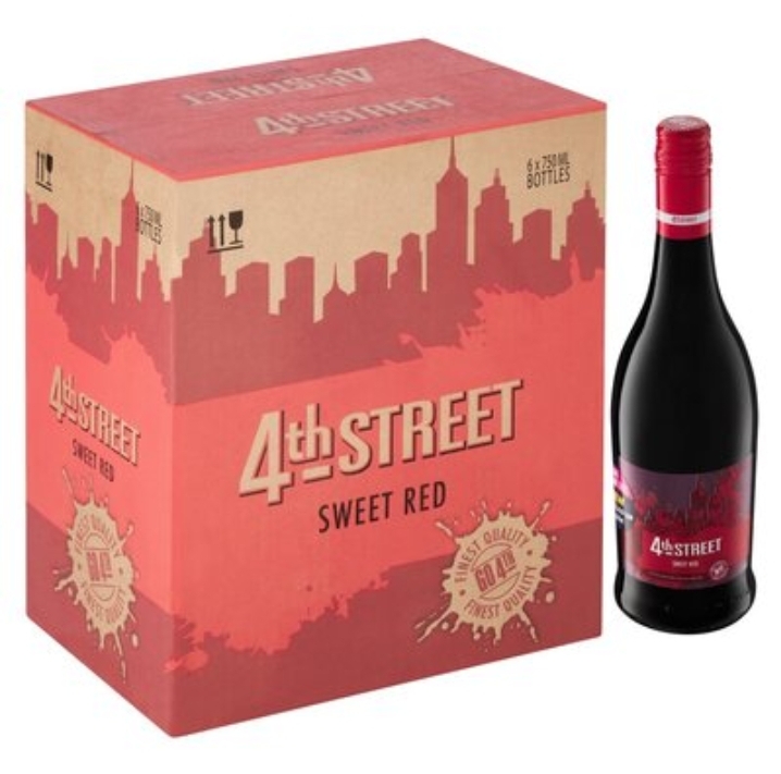 4th Street Sweet Red Wine 750ml — brown