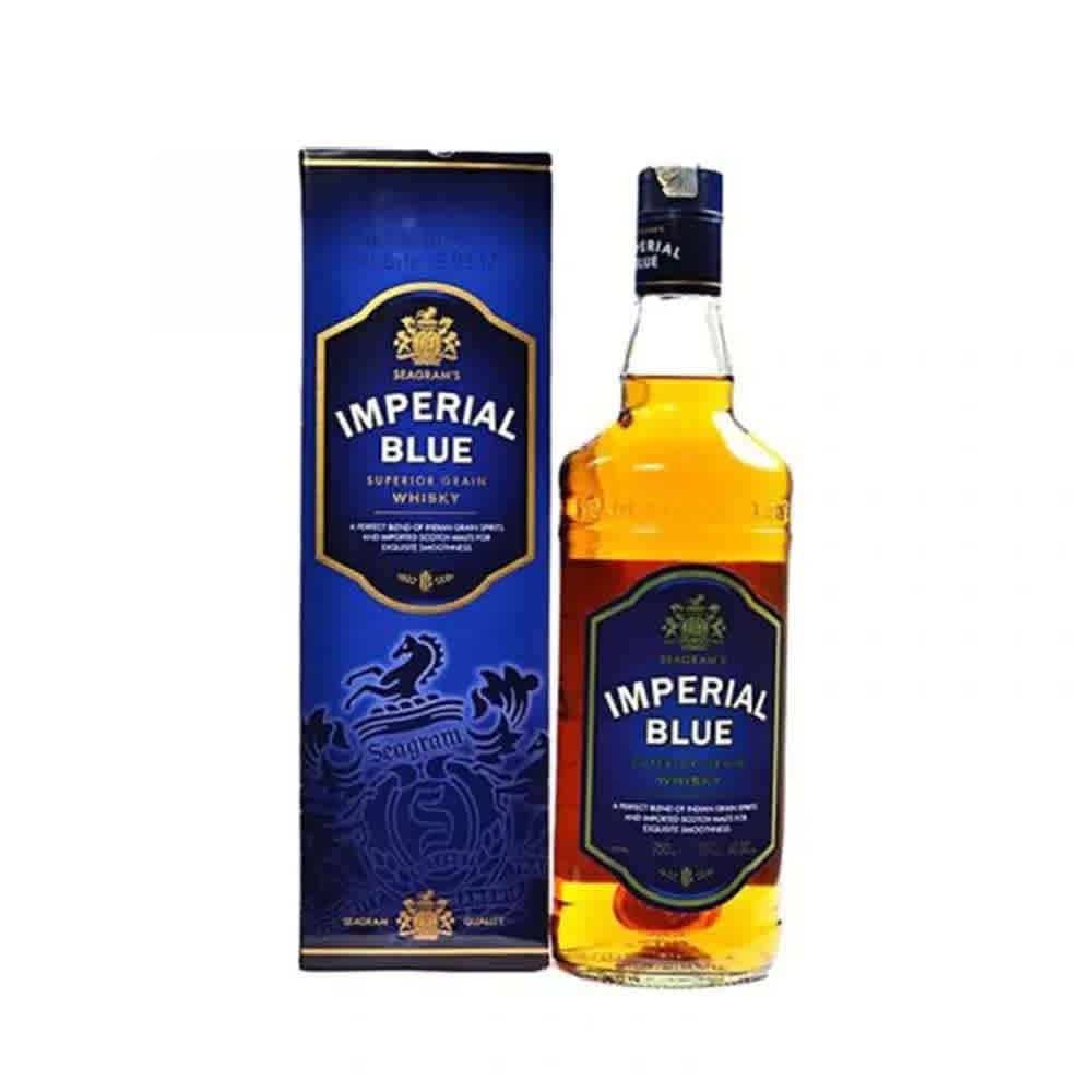 Seagram's Imperial Blue Blended Grain Whisky 70cl — carton