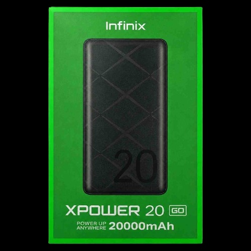Infinix XPower 20 GO 20000mAh 15W Fast Charging Power Bank – Type-C In & Out