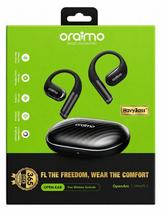 Buy Oraimo OpenArc OPN-675 Open-Ear TWS Earbuds in Nigeria – 36Hr, HavyBass | truevenix.com