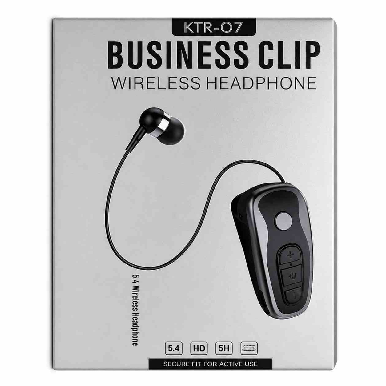 Business Clip Wireless Headphone KTR-07 – Bluetooth 5.4, HD Sound, 5H Battery | Truevenix Nigeria