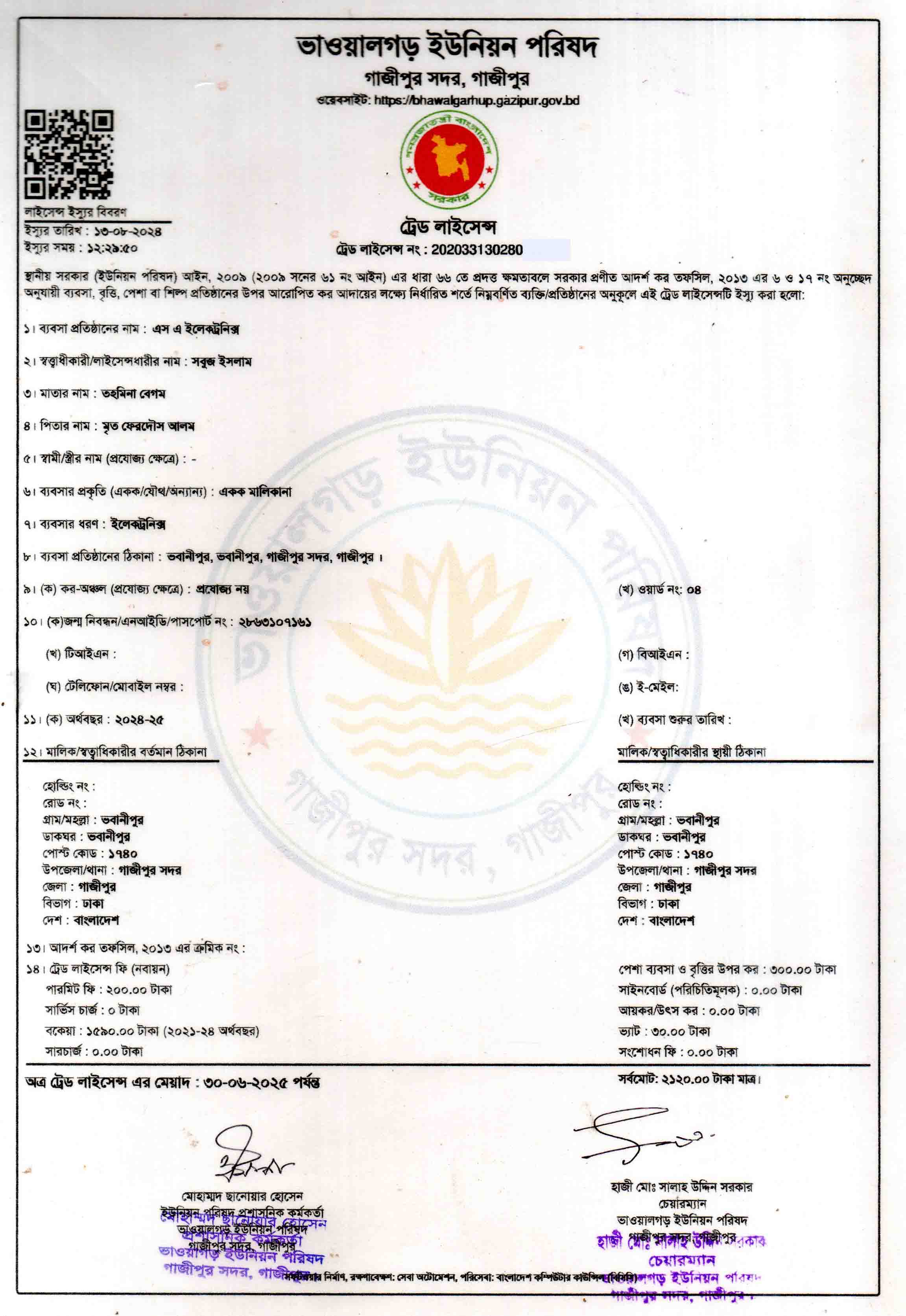 Trade License