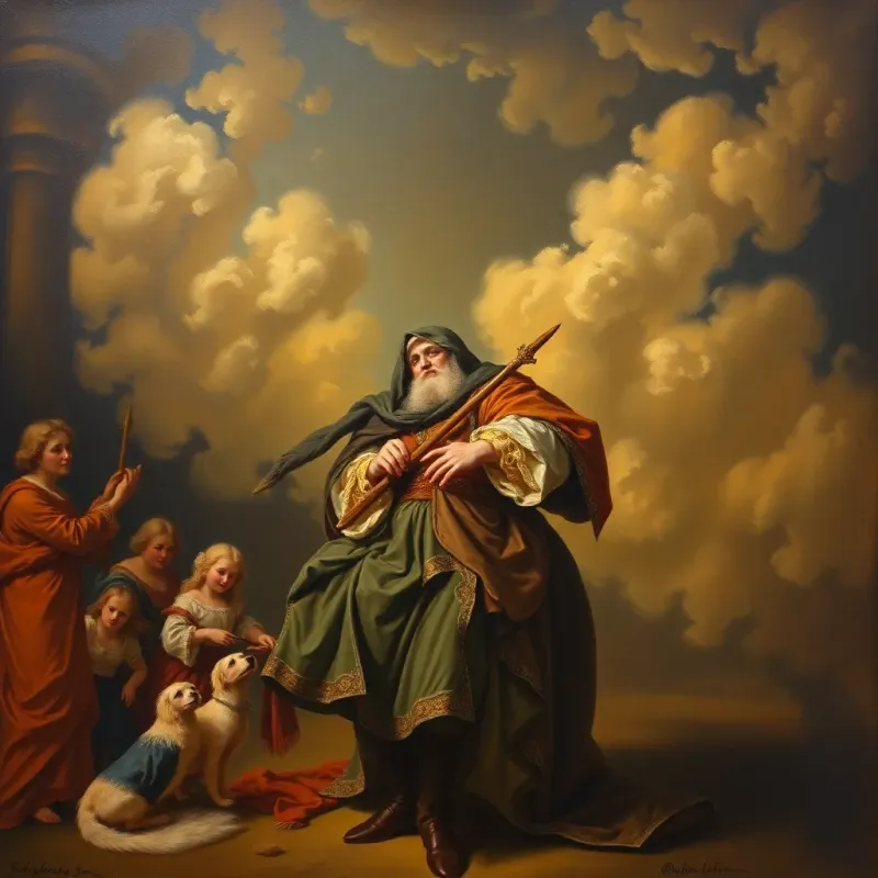 أب، رجل في الأربعينيات، يرتدي قميصًا وسروالًا، يدخل غرفة المعيشة ويبتسم لمريم، يعبر عن الفخر، ألوان مبهجة، عرض وسط، جودة عالية