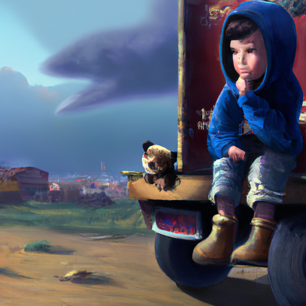 طفل يستيقظ من النوم ويفرش أسنانه بلطف.