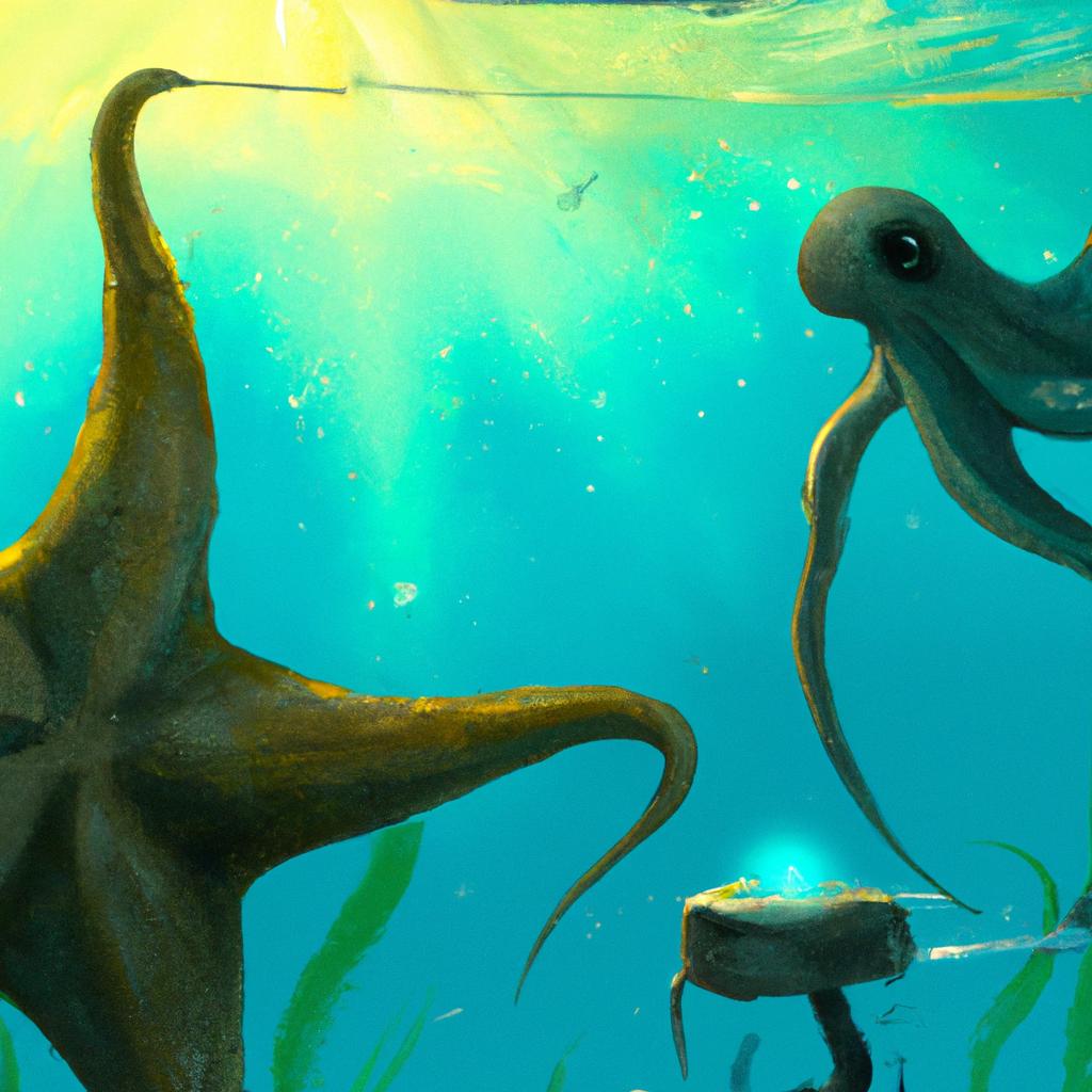 Book cover of the story titled: The Octopus and the Sea Star