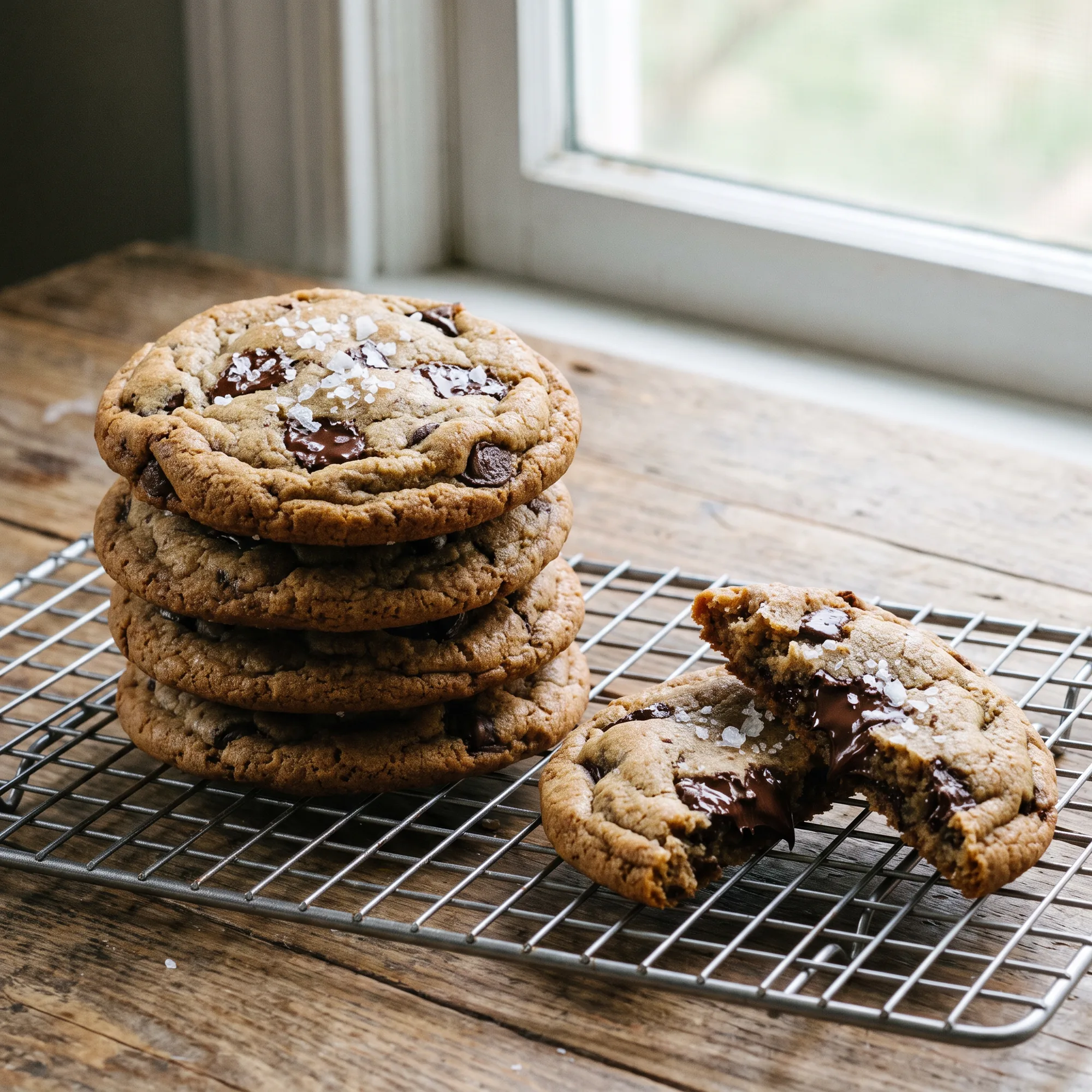 Sea salt chocolate chip cookies