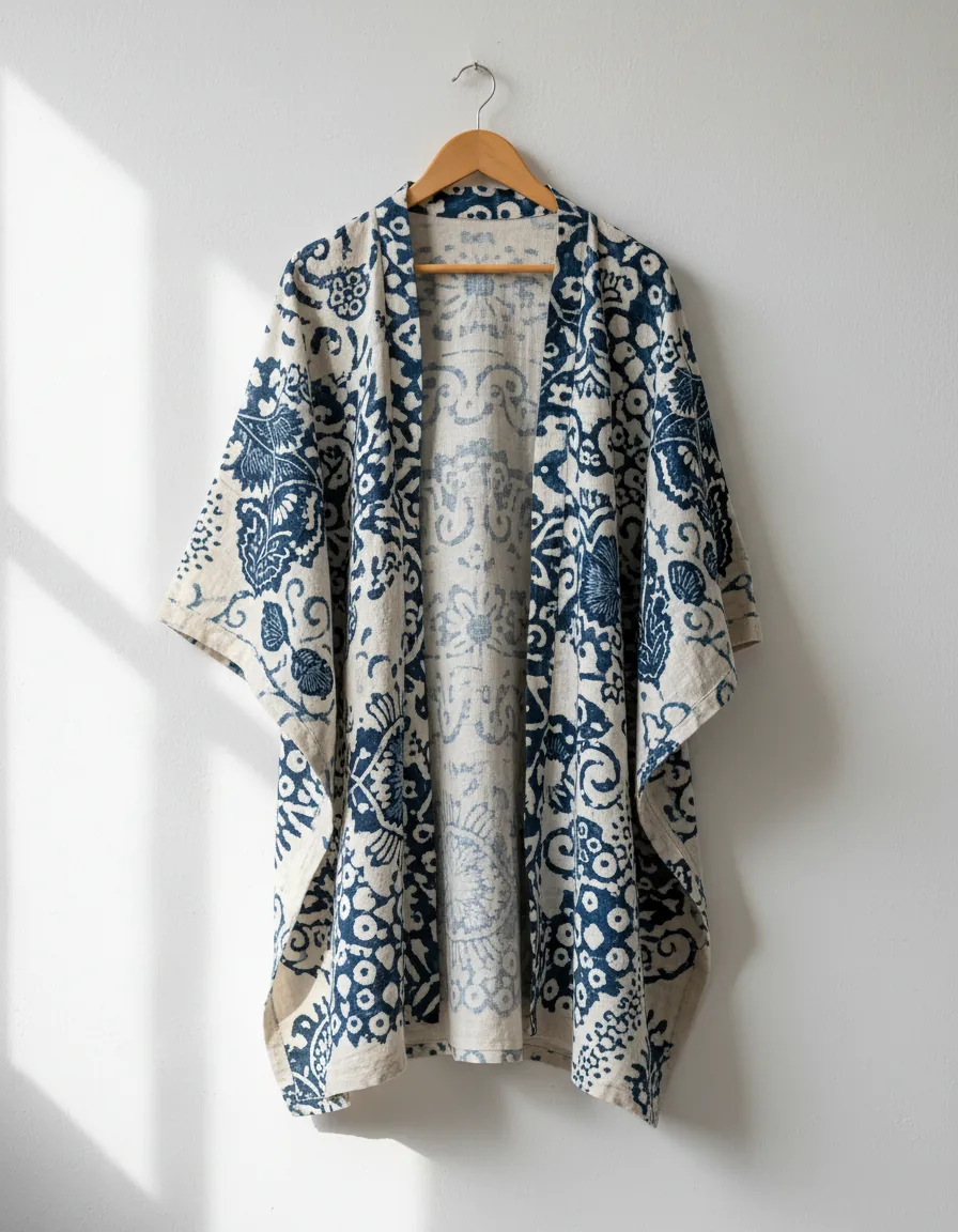 Linen kimono jacket