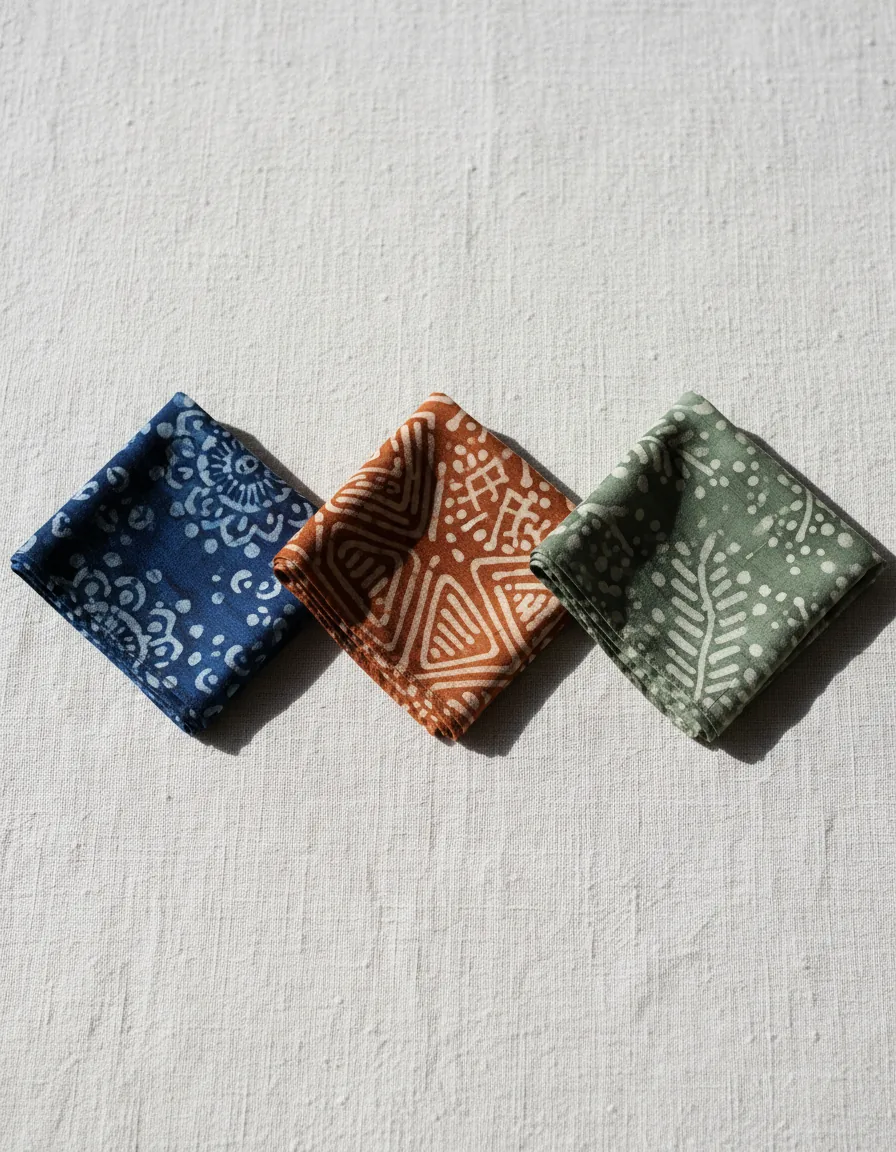 Pocket square trio