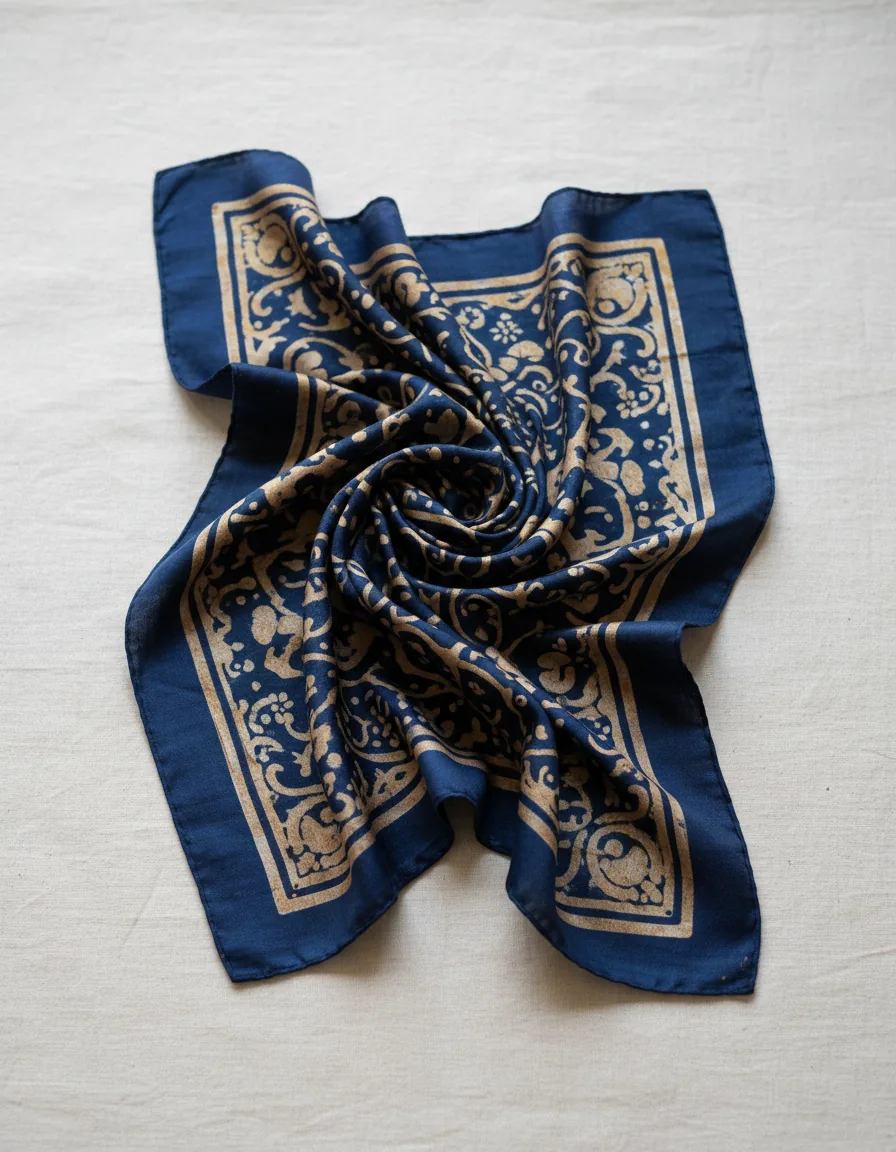 Silk batik scarf