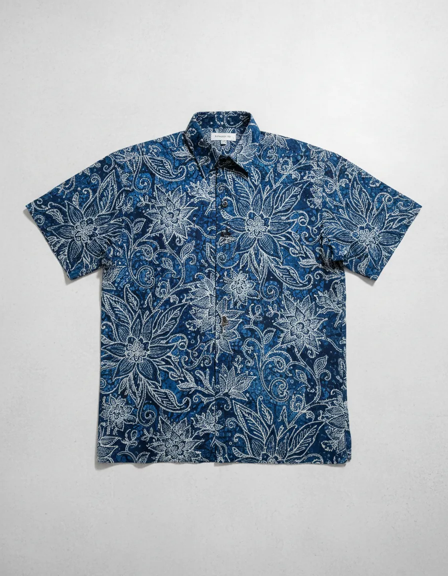 Canting floral shirt