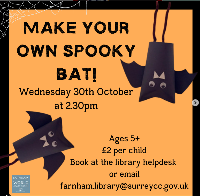 Make Your Own Spooky Bat Farnham Rocks
