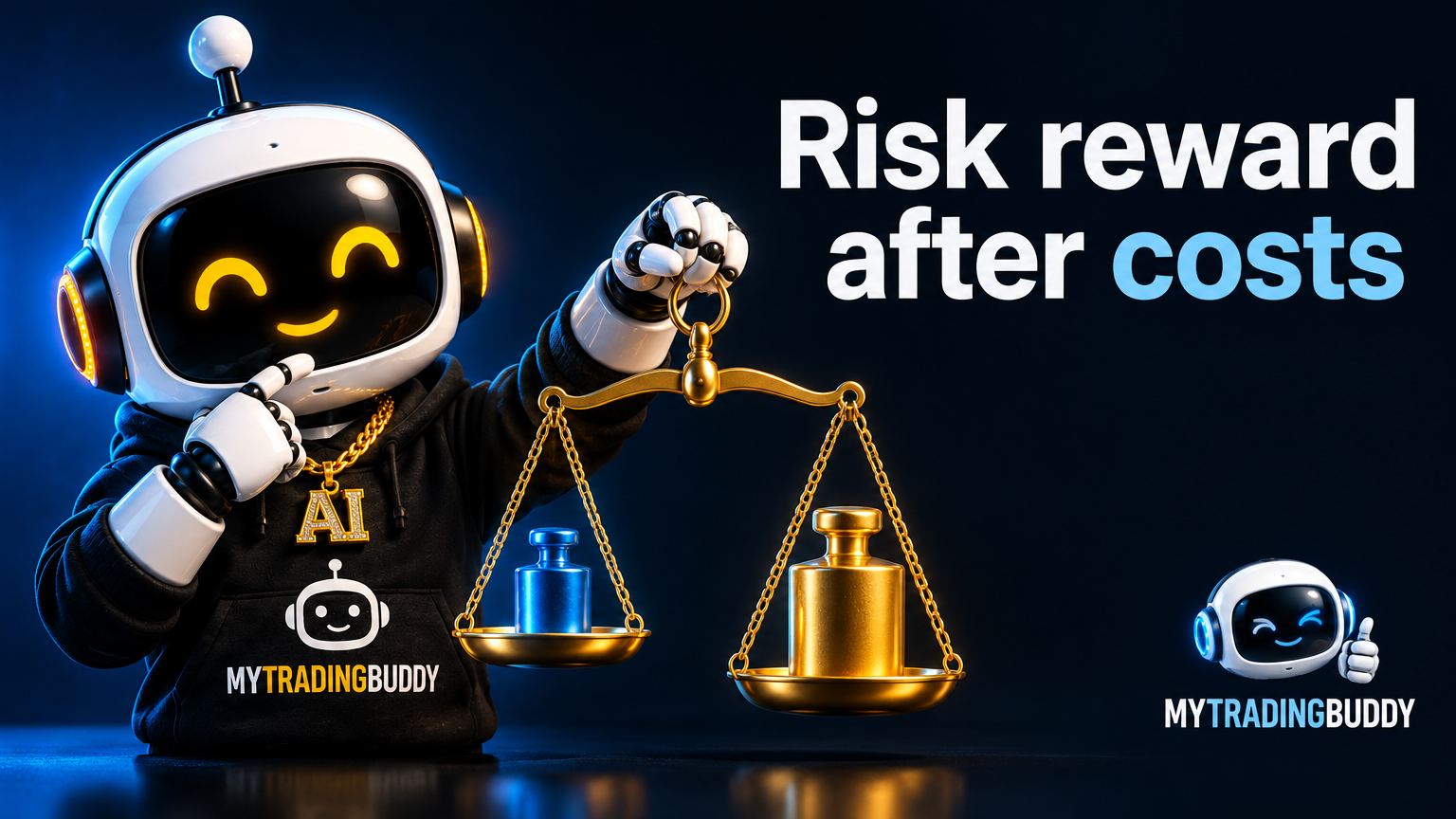 Risk Reward Ratio: Calculate It Before and After Fees illustrated with clearly labelled concepts.