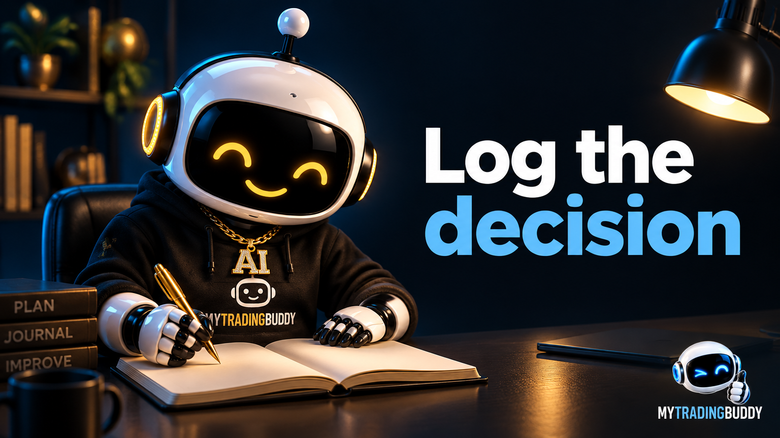 Trading Journal Template: Record Decisions and Results illustrated with clearly labelled concepts.